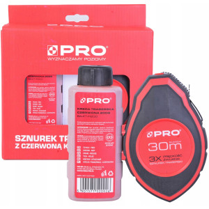 Sznurek traserski 30m + kreda niebieska TOLSEN